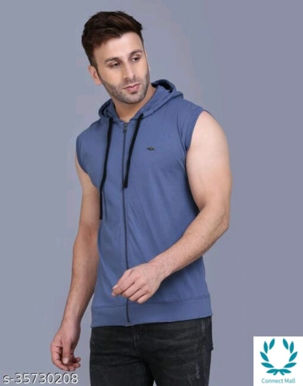 Men's Casual Hooded Tshirt - S, Cotton, Pack of :1